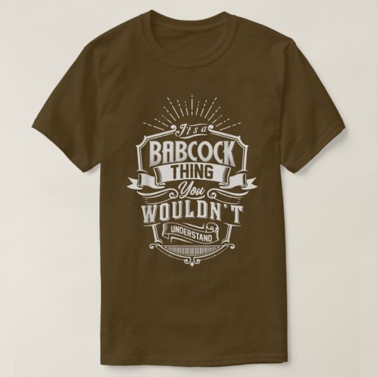 名前が分からないのはバブコックだ Tシャツ (デザイン正面)