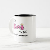 名前が分からないのはメアリーのことだ ツートーンマグカップ (正面左)