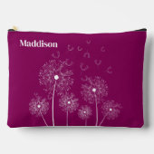 名前が大きいDandelionオンラインアート アクセサリーポーチ (正面)