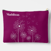 名前が大きいDandelionオンラインアート アクセサリーポーチ (裏面)