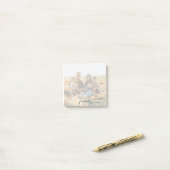 名前が暗くなパーソナライズされたった投稿ノート付き写真 ポストイット (デスク上)