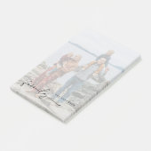 名前が暗くなパーソナライズされたった投稿ノート付き写真 ポストイット (アングル)