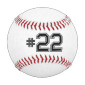 名前が白い野球 野球ボール (裏面)