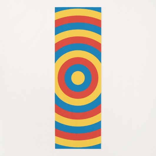 名前が背面にあるプライマリカラーリングや輪 ヨガマット (正面)