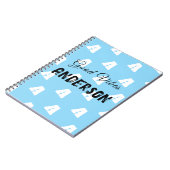 名前が青の良いバイブモノグラム ノートブック (左側)