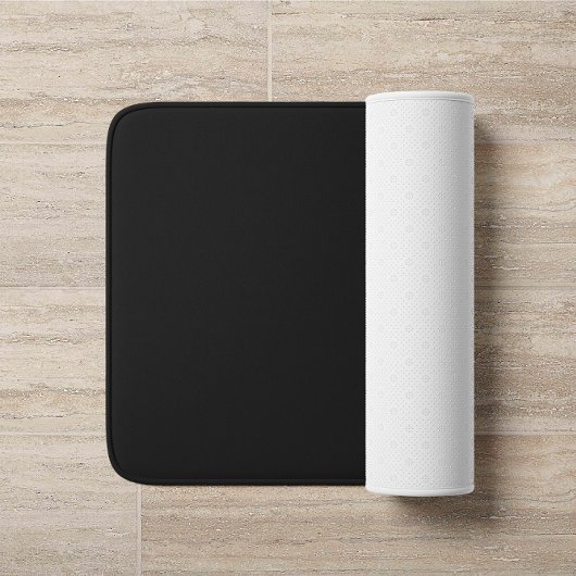 名前が黒いモノグラムエレガント金ゴールド バスマット