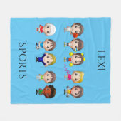 名前が「漫画のフリースブランケット」の場合。 フリースブランケット (正面(横))