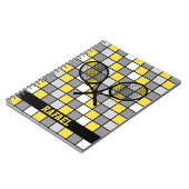 名前がchecked🎾テニスラケットノート ノートブック (左側)