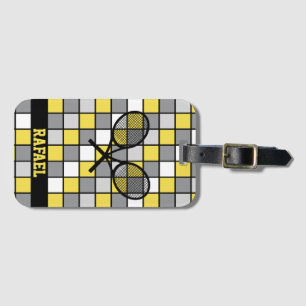 名前がchecked🎾テニスラケット ラゲッジタグ
