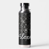 名前きらきら光る付きRhinestone ウォーターボトル (左面)