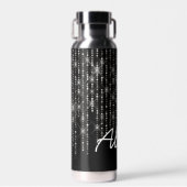 名前きらきら光る付きRhinestone ウォーターボトル (正面)