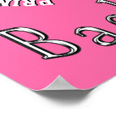 名前すごいと番号がかわいいバスケットボールポスター ポスター (角)