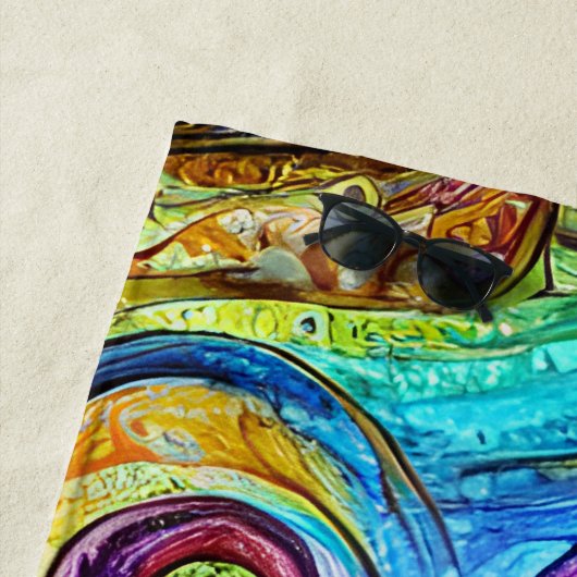 名前つき紫ピンクパーソナライズされたタコ ビーチタオル (インサイチュ)