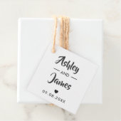 名前でパーソナライズされたクラフト結婚式の好意タグ フェイバータグ (インサイチュ)
