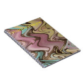 名前でパーソナライズ抽象デザインノート ノートブック (右側)