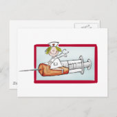 名前でパーソナライズ – すごいナース ポストカード (正面/裏面)