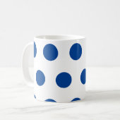 名前でパーソナライズPolka Mag コーヒーマグカップ (正面左)