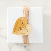 名前で愛したテラコッタ手作りハート フェイバータグ (インサイチュ)