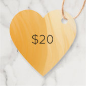 名前で愛したテラコッタ手作りハート フェイバータグ (裏面)