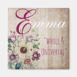 名前とはマグネット、エマ「全体とユニバーサル」 マグネット