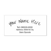 名前とアドレスのカスタマイズ可能なラバースタンプ ラバースタンプ (インプリント)