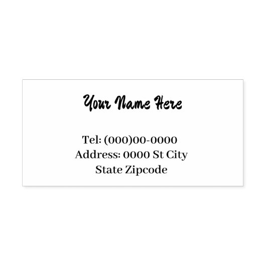 名前とアドレスのカスタマイズ可能なラバースタンプ ラバースタンプ (インプリント)