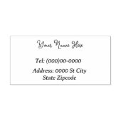 名前とアドレスのカスタマイズ可能なラバースタンプ ラバースタンプ (インプリント)