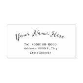 名前とアドレスのカスタマイズ可能なラバースタンプ ラバースタンプ (インプリント)