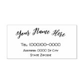 名前とアドレスのカスタマイズ可能なラバースタンプ ラバースタンプ (インプリント)