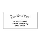 名前とアドレスのカスタマイズ可能なラバースタンプ ラバースタンプ (インプリント)