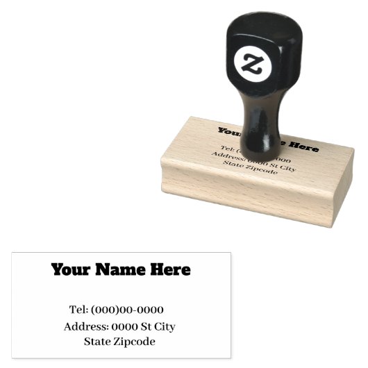 名前とアドレスのカスタマイズ可能なラバースタンプ ラバースタンプ (押印)