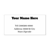 名前とアドレスのカスタマイズ可能なラバースタンプ ラバースタンプ (インプリント)