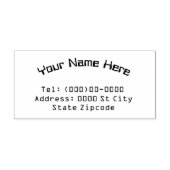 名前とアドレスのカスタマイズ可能なラバースタンプ ラバースタンプ (インプリント)