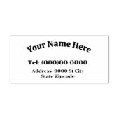 名前とアドレスのカスタマイズ可能なラバースタンプ ラバースタンプ (インプリント)