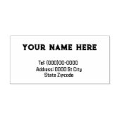 名前とアドレスのカスタマイズ可能なラバースタンプ ラバースタンプ (インプリント)