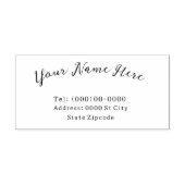 名前とアドレスのカスタマイズ可能なラバースタンプ ラバースタンプ (インプリント)