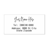 名前とアドレスのカスタマイズ可能 ラバースタンプ (インプリント)