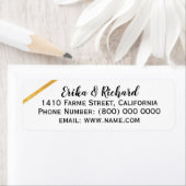 名前とアドレス情報を含むラベル ラベル (インサイチュ)