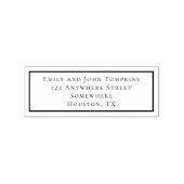 名前とアドレス ラバースタンプ (インプリント)