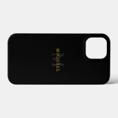 名前とイニシャルでパーソナライズ Case-Mate iPhoneケース (裏面 (横))
