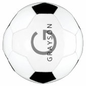 名前とイニシャルの印刷カスタム方法 サッカーボール (正面)