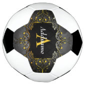 名前とイニシャルの追加 サッカーボール (回転)