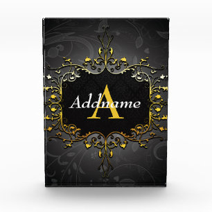 名前とイニシャルの追加 フォトブロック