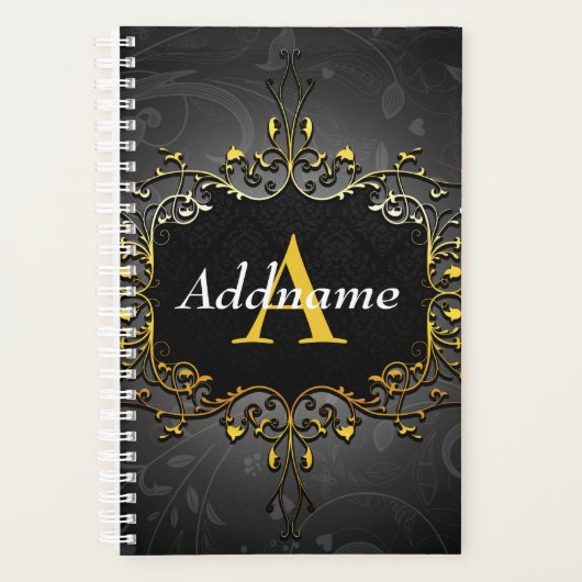 名前とイニシャルの追加 プランナー手帳 (正面)