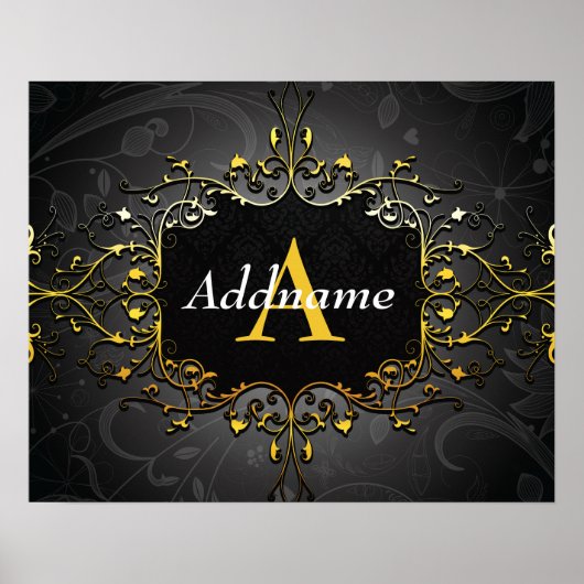 名前とイニシャルの追加 ポスター (正面)