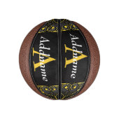 名前とイニシャルの追加 ミニバスケットボール (縦)