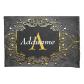 名前とイニシャルの追加 枕カバー (正面)