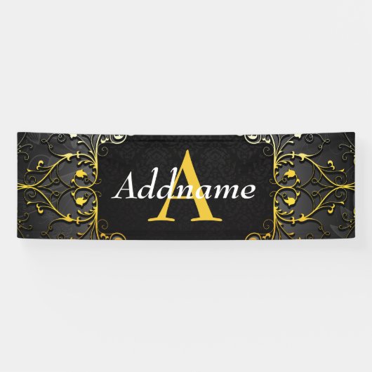 名前とイニシャルの追加 横断幕 (横)