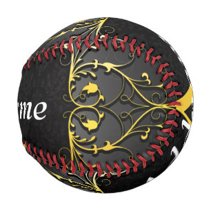 名前とイニシャルの追加 野球ボール