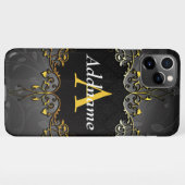 名前とイニシャルの追加 iPhoneケース (裏面横)